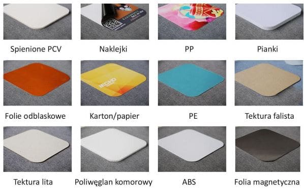 Materiały ma których tnie icho